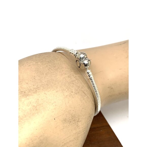 PANDORA Women's Bracelet Heart .925 Sterling Silver With Box 6'' Wrist Size - Picture 7 of 11